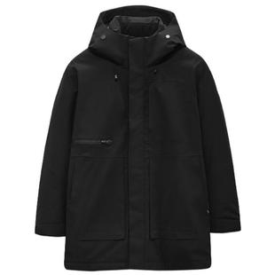 九牧王户外羽绒服25冬季新款防风修身保暖加厚工装鸭绒连帽外套男