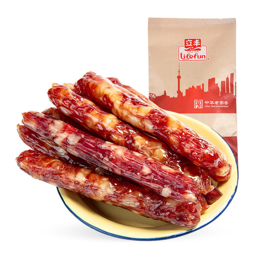 立丰广式腊肠正宗广味香肠500g煲仔饭正宗上海肉肠中华老字号