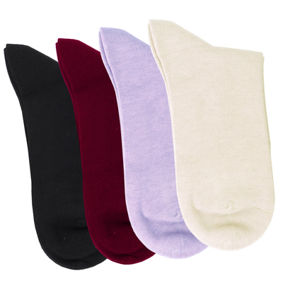 简约桑蚕丝秋季素色女袜