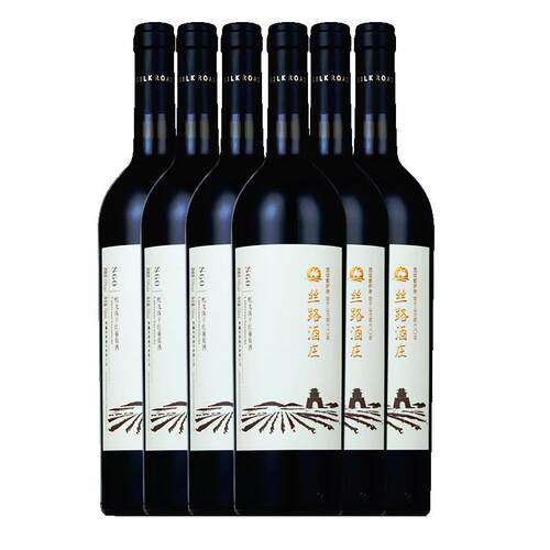 丝路酒庄14度经典佳美娜红酒新疆国产干红葡萄酒旗舰店送礼正品