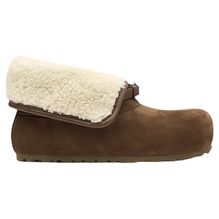 诗歌兰女鞋2025年冬季新款真皮厚底雪地靴女百搭休闲复古保暖棉鞋