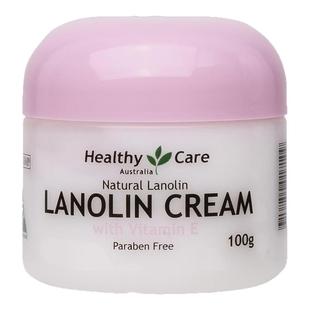 保税仓 澳洲Healthy Care绵羊油维生素E身体乳100g面霜滋润霜保湿