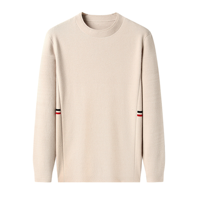 恒源祥100%纯羊毛衫男加厚圆领