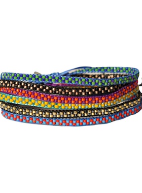 迷你波西米亚拼花两个一组 经典细手链Lotus Mann