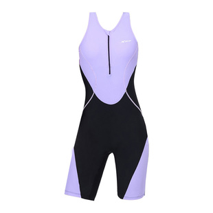 特步泳衣女游泳馆专用2025年新款连体保守竞速显瘦遮肚专业训练装