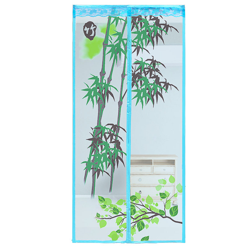 绿色风网纱门帘2025新款防蚊防虫