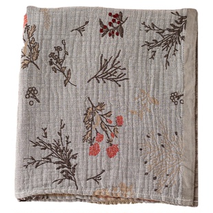 百花园纱布浴巾纯棉100全棉裹全身洗澡浴巾成人吸水不掉毛女款