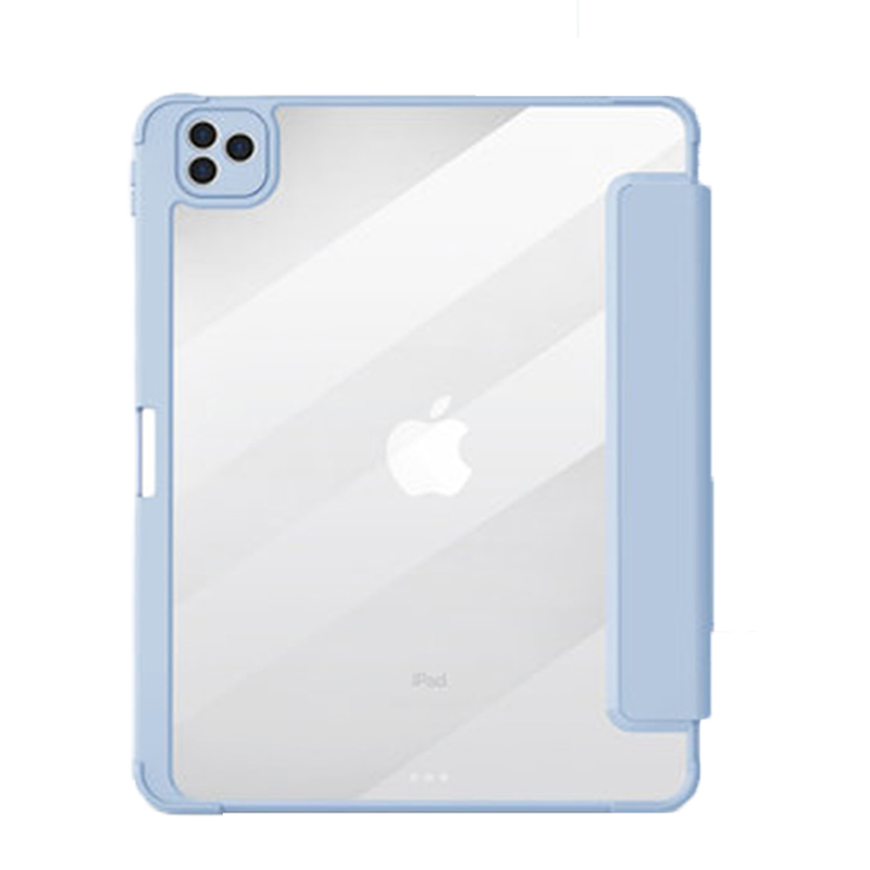 ipad2024新款奶油黄亚克力保护壳iPadpro11寸全包边亚克力air6款10.9寸iPad9防摔包边带笔槽air