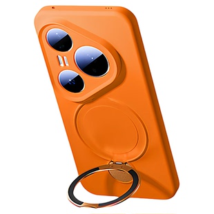 适用华为Pura80pro+手机壳新款360度旋转磁吸支架pure70pro液态硅胶套全包防摔p80高级男女70por十带挂绳外壳