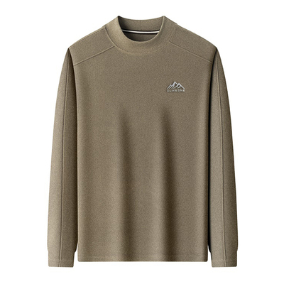 啄木鸟德绒打底衫男半高领长袖