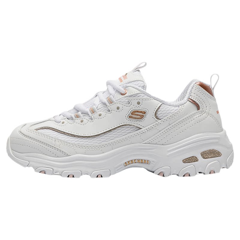 Skechers/斯凯奇女鞋春夏新款官方旗舰店小白鞋透气运动鞋老爹鞋