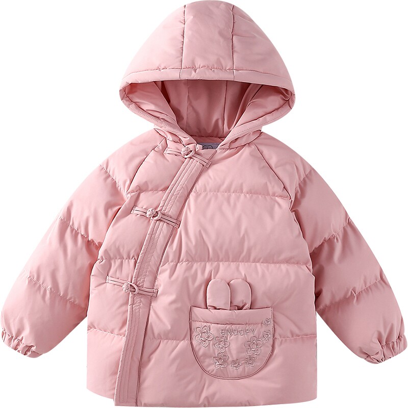 史努比HL-2260冬新款儿童羽绒服女幼童休闲中国风加厚保暖羽绒外