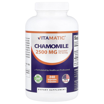 Vitamatic,Chamomile, 2,500 mg, 240 Vegetable Capsules