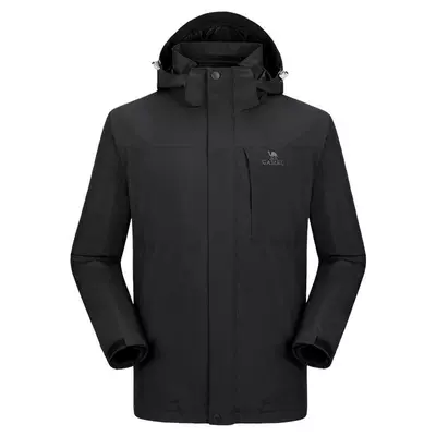 骆驼户外三防冲锋衣男女三合一羽绒服防水防风情侣外套进藏登山服