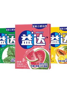 益达无糖口香糖12片装清新口气