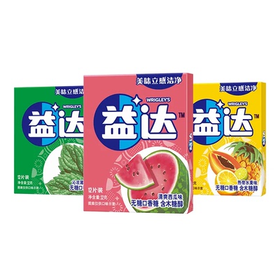 益达无糖口香糖12片装清新口气