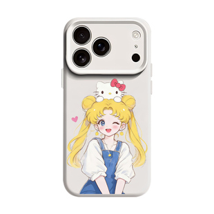猫咪美少女战士适用苹果18手机壳iPhone17promax水冰月16plus新款15可爱1413超好看12磁吸x软xr液态硅胶air套