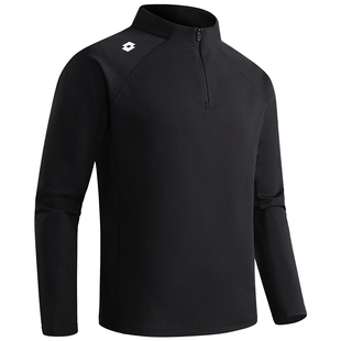 LOTTO乐途半拉链运动上衣男女同款2026冬季新款立领休闲保暖长袖