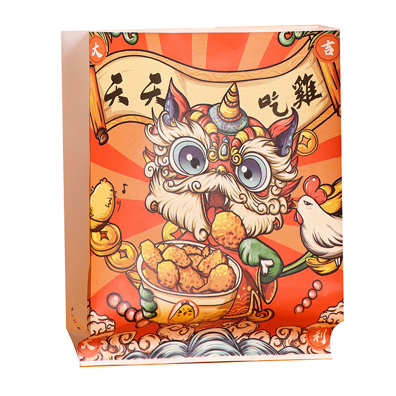 炸鸡防油袋食品包装袋小吃袋外卖