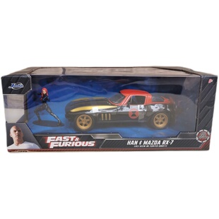 1:24Jada佳达RX-7速度与激情漫威人偶皮卡本田老爷合金车模型玩具