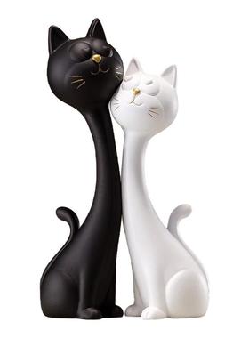 创意猫咪摆件高级感轻奢礼品