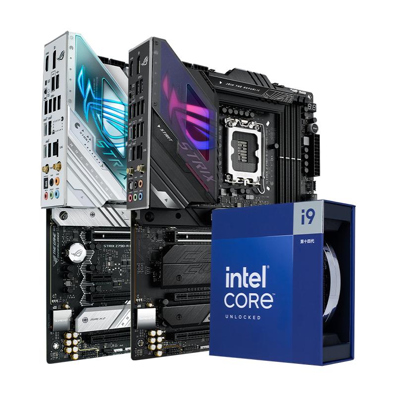 intel/英特尔14900k/14900kf华硕Z790吹雪主板cpu套装