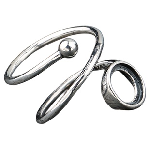 925纯银镀白金戒指托 双环托镶嵌蜜蜡琥珀空托diy镶嵌银托戒托8*8