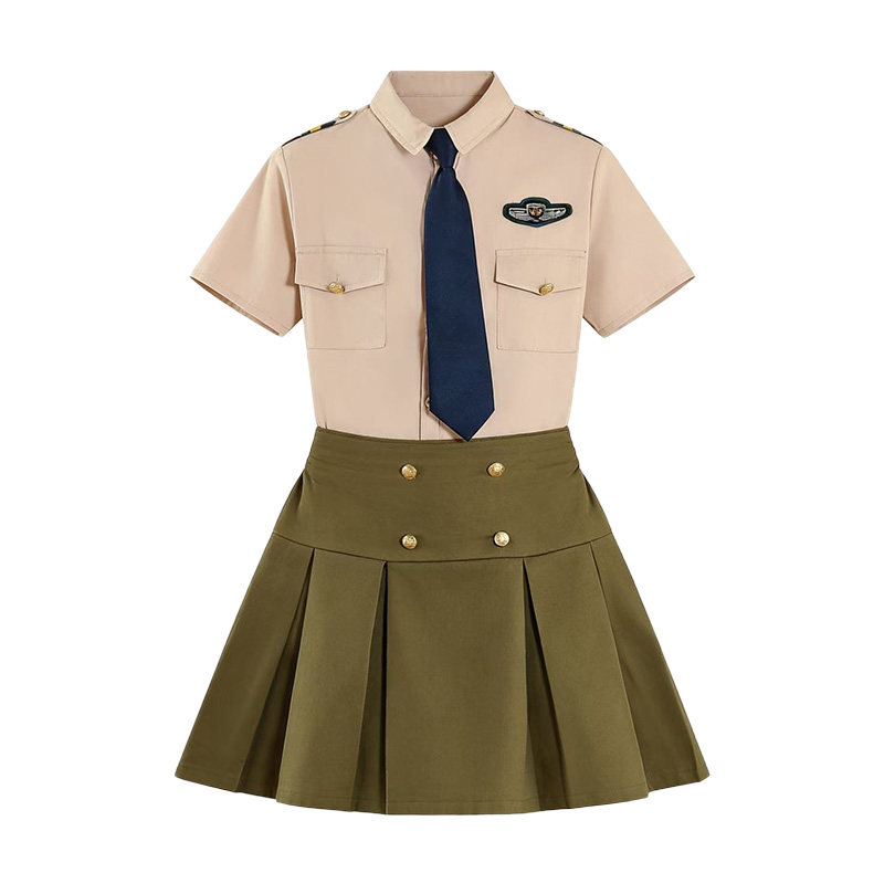 六一儿童演出服男女童军装表演服