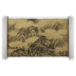 明 宋旭 五岳图 名家山川风景真迹高清微喷复刻仿古装裱字画手卷