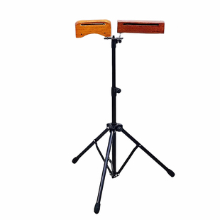 河北梆子高低音梆子河南豫剧双音木鱼打击乐器红木送梆子槌双响筒