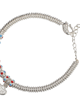 银手链女招财盘缠手串手饰礼物