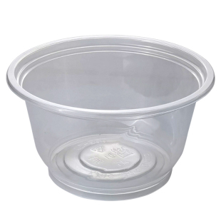 一次性圆碗商用冰粉专用带盖食品级塑料家饭碗汤碗饭盒打包300套