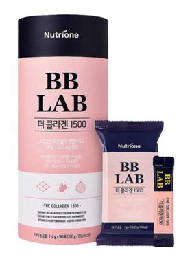 韩国直邮NUTRIONE BB LAB胶原蛋白1500肌肤水润光滑2g*90袋礼盒装