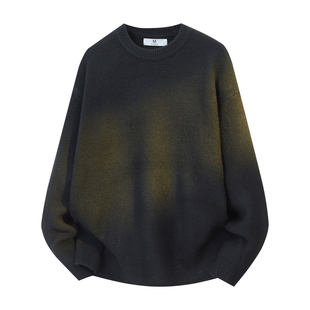 COLDSTONE 美式羊毛衫宽松慵懒风毛衣冬季灰色短款针织衫上衣情侣