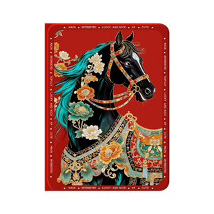 马年新年适用于ipadpro保护套新款ipad11防摔硅胶air6第十代黑马祥云mini6蚕丝纹5高级感9代全面屏外壳2/3/4