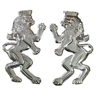 304不锈钢冲压花大门装饰配件花别墅庭院围栏门花钛金色雄狮子201