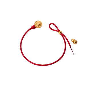 金店款穿金珠专用绳红绳手链本命年红手绳可串珠diy手工编织绳