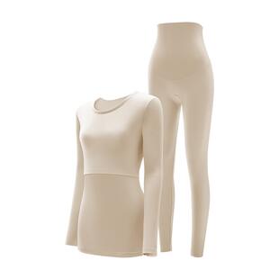 【软棉棉】十月结晶孕妇秋衣裤纯棉哺乳月子服保暖内衣套装女冬季