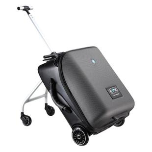 QBOX正品行李箱儿童可坐骑拉杆旅行溜娃推车出行神器宝宝登机箱