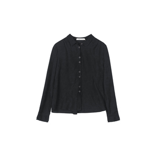 【亚麻精选】ZOLLE因为暗色绣花宽松百搭上衣外套衬衫女春夏新品