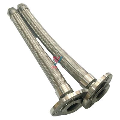 软连接/蒸汽金属软管/一端法兰一端丝扣 定制DN50 65 80 100 125