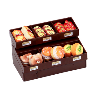 迷你面包店超市仿真食玩过家家玩具货架甜点娃娃屋模型摆件小礼物