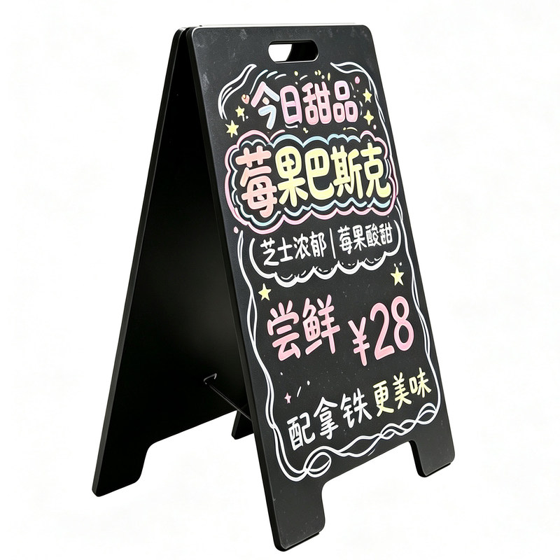 店铺小黑板广告牌商用无框双面手绘咖啡奶茶餐厅菜单展示宣传可擦