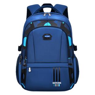 新款小学生书包1-3-6-9年级轻便休闲中学生双肩包大容量学生背包