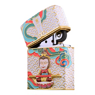 正品ZORRO佐罗煤油打火机夜光珐琅彩意中人防风打火石火机送礼物