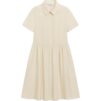 【桑蚕丝】播衬衫连衣裙女商场同款2024新款法式a字裙BDR2LD1081