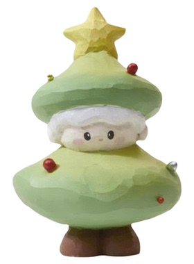 木雕卡通桌面装饰摆件