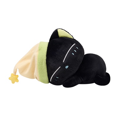 【爆款到仓】罗小黑战记官方正版动漫周边小黑毛绒玩偶晚安款
