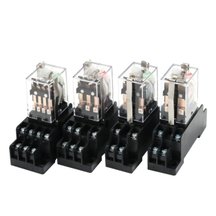 正泰小型2组交流中间继电器4常开常闭dc12V24V伏220V直流MY2电磁N