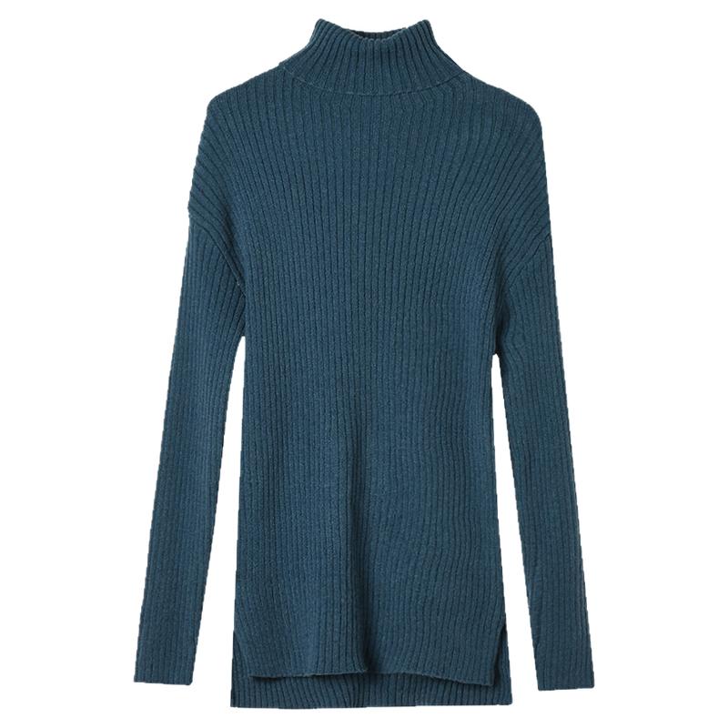 微弹上衣纯色打底衫毛衣
